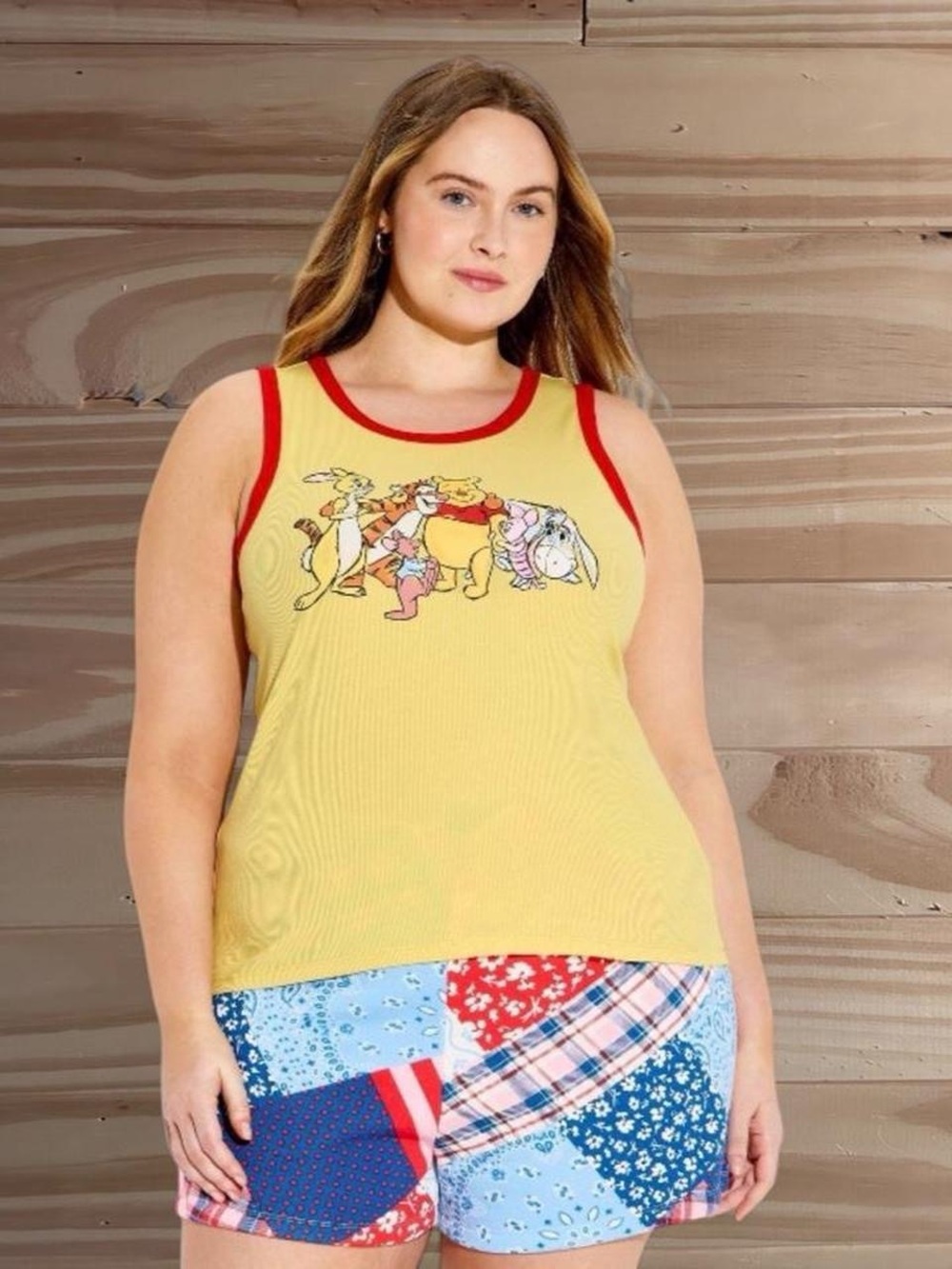 NWT Disney Winnie the Pooh yellow tank top Size 3XL
